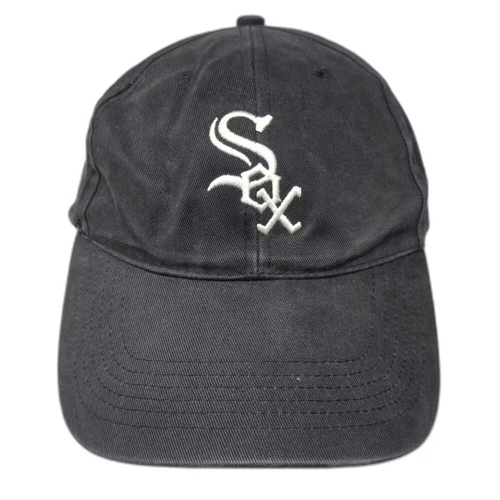 Fan Favorite MLB Chicago White Sox Baseball Cap Black One Size Strapback Logo